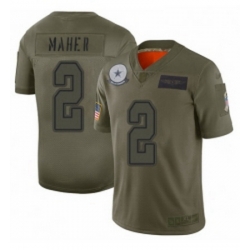 Womens Dallas Cowboys 2 Brett Maher Limited Camo 2019 Salute to Service Football Jersey