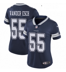 Womens Nike Dallas Cowboys 55 Leighton Vander Esch Navy Blue Team Color Vapor Untouchable Elite Player NFL Jersey