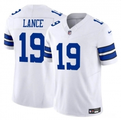 Youth Dallas Cowboys 19 Trey Lance White 2023 F U S E Vapor Untouchable Limited Stitched Football Jerseys