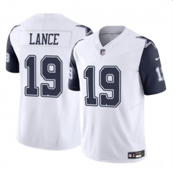 Youth Dallas Cowboys 19 Trey Lance White Color Rush Limited Stitched Football Jersey
