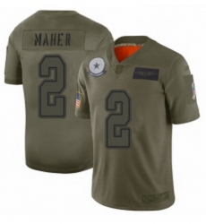 Youth Dallas Cowboys 2 Brett Maher Limited Camo 2019 Salute to Service Football Jersey