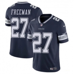 Youth Dallas Cowboys 27 Royce Freeman Navy Vapor Untouchable Limited Stitched Football Jersey