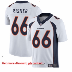 Broncos 66 Dalton Risner White Men Stitched Football Vapor Untouchable Limited Jersey