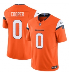 Men Denver Broncos 0 Jonathon Cooper Orange 2025 F U S E  Vapor Limited Stitched Football Jersey Men Denver Broncos 0 Jonathon Cooper Orange 2025 F U S E  Vapor Limited Stitched Football Jersey