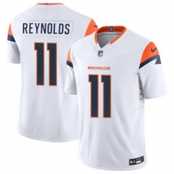 Men Denver Broncos 11 Josh Reynolds White 2024 F U S E  Vapor Limited Stitched Football Jersey