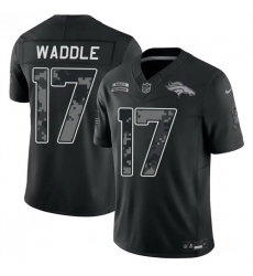 Men Denver Broncos  17 Jaylen Waddle Black F U S E  2026 Salute to Service Limited Stitched Football Jersey
