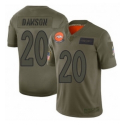 Men Denver Broncos 20 Duke Dawson Limited Camo 2019 Salute to Service Football Jersey