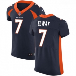 Men Nike Denver Broncos 7 John Elway Navy Blue Alternate Vapor Untouchable Elite Player NFL Jersey