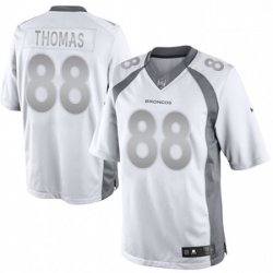 Men Nike Denver Broncos 88 Demaryius Thomas Limited White Platinum NFL Jersey