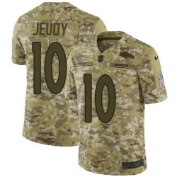 Nike Broncos 10 Jerry Jeudy Camo Men Stitched NFL Limited 2018 Salute To Service Jersey