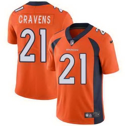 Nike Broncos 21 Su a Cravens Orange Vapor Untouchable Limited Jersey