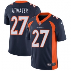 Nike Broncos #27 Steve Atwater Navy Blue Alternate Mens Stitched NFL Vapor Untouchable Limited Jersey