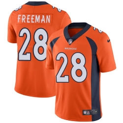 Nike Broncos #28 Royce Freeman Orange Team Color Mens Stitched NFL Vapor Untouchable Limited Jersey