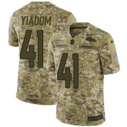 Nike Broncos #41 Isaac Yiadom Camo Mens Stitched NFL Limited 2018 Salute To Service Jersey