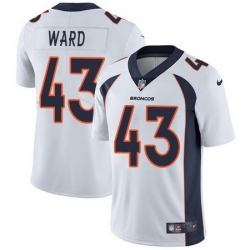 Nike Broncos #43 T J  Ward White Mens Stitched NFL Vapor Untouchable Limited Jersey