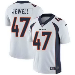 Nike Broncos 47 Josey Jewell White Vapor Untouchable Limited Jersey