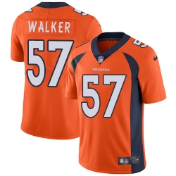 Nike Broncos #57 Demarcus Walker Orange Team Color Mens Stitched NFL Vapor Untouchable Limited Jersey