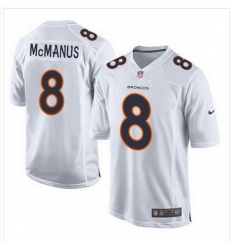 Nike Broncos #8 Brandon McManus White Mens Stitched NFL Game Event Jersey