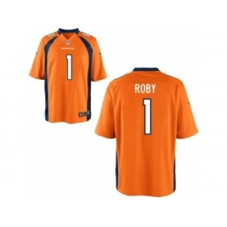 Nike Denver Broncos 1 Brandley Roby Orange Elite NFL Jersey