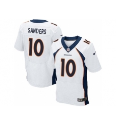 Nike Denver Broncos 10 Emmanuel Sanders White Elite NFL Jersey