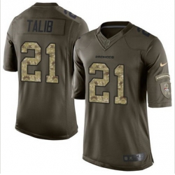 Nike Denver Broncos #21 Aqib Talib Green Men 27s Stitched NFL Limited Salute To Service Jersey