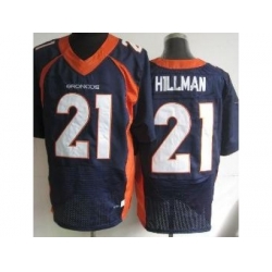 Nike Denver Broncos 21 Ronnie Hillman Blue Elite NFL Jersey