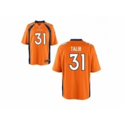 Nike Denver Broncos 31 Aqib Talib Orange Limited NFL Jersey