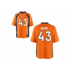 Nike Denver Broncos 43 T.J. Ward Orange Limited NFL Jersey