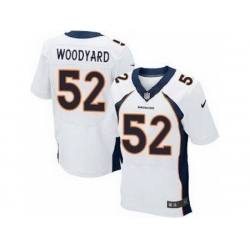 Nike Denver Broncos 52 Wesley Woodyard White Elite NFL Jersey