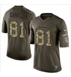 Nike Denver Broncos #81 Owen Daniels Green Men 27s Stitched NFL Limited Salute To Service Jersey