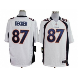 Nike Denver Broncos 87 Eric Decker White Game NFL Jersey