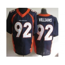 Nike Denver Broncos 92 Sylvester Williams Blue Elite NFL Jersey