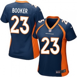 Nike Broncos #23 Devontae Booker Blue Alternate Womens Stitched NFL New Elite Jersey