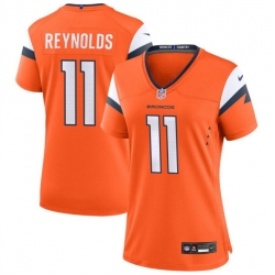 Women Denver Broncos 11 Josh Reynolds Orange 2024 Stitched Jersey