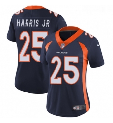 Womens Nike Denver Broncos 25 Chris Harris Jr Navy Blue Alternate Vapor Untouchable Limited Player NFL Jersey