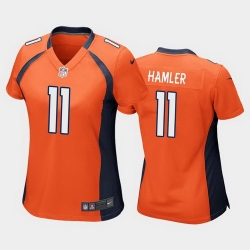 women k.j. hamler denver broncos orange game jersey