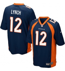 Nike Broncos #12 Paxton Lynch Blue Alternate Youth Stitched NFL New Elite Jersey