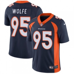 Nike Broncos #95 Derek Wolfe Blue Alternate Youth Stitched NFL Vapor Untouchable Limited Jersey