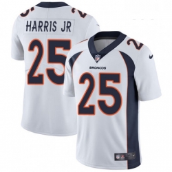 Youth Nike Denver Broncos 25 Chris Harris Jr White Vapor Untouchable Limited Player NFL Jersey