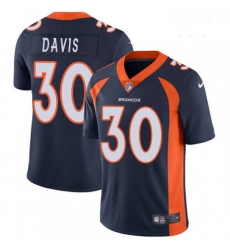 Youth Nike Denver Broncos 30 Terrell Davis Elite Navy Blue Alternate NFL Jersey