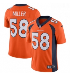 Youth Nike Denver Broncos 58 Von Miller Elite Orange Team Color NFL Jersey