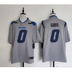 Men Detroit Lions  0 Jahmyr Gibbs Silver 2026 Rivalries Collection Limited Stitched Football Jersey