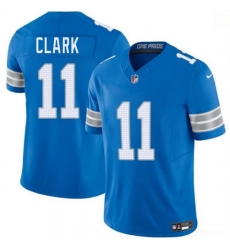 Men Detroit Lions 11 Damone Clark Blue 2026 F U S E Vapor Limited Stitched Jersey Men Detroit Lions 11 Damone Clark Blue 2026 F U S E Vapor Limited Stitched Jersey