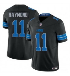 Men Detroit Lions 11 Kalif Raymond Black 2024 F U S E 2nd Alternate Vapor Limited Stitched Jersey