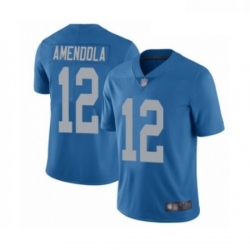 Men Detroit Lions 12 Danny Amendola Blue Alternate Vapor Untouchable Limited Player Football Jersey