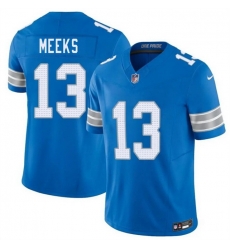 Men Detroit Lions  13 Jackson Meeks Blue 2026 F U S E  Vapor Limited Stitched Jersey