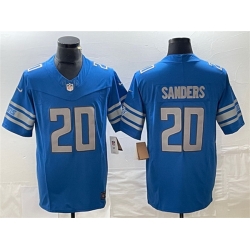 Men Detroit Lions 20 Barry Sanders Blue 2023 F U S E  Vapor Untouchable Limited Stitched Jersey