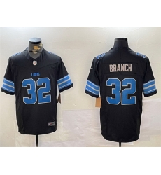 Men Detroit Lions 32 Brian Branch Black 2024 F U S E  2nd Alternate Vapor Limited Stitched Jersey