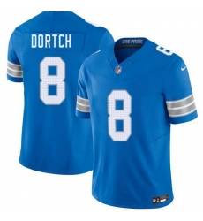 Men Detroit Lions 8 Greg Dortch Blue 2026 F U S E Vapor Limited Stitched Jersey Men Detroit Lions 8 Greg Dortch Blue 2026 F U S E Vapor Limited Stitched Jersey
