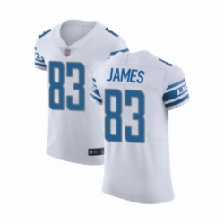 Men Detroit Lions 83 Jesse James White Vapor Untouchable Elite Player Football Jersey